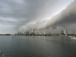 Line squall over Miami