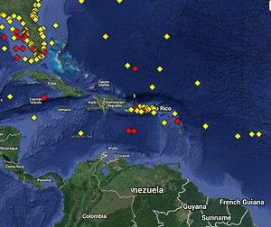 Weather buoys for the Caribbean Sea